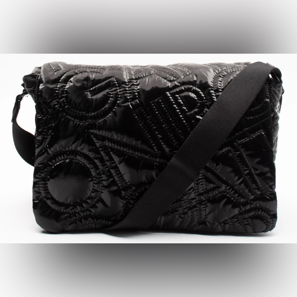 GATTINONI Quilted Messenger Bag Adjustable Strap Magnetic Flap NWT